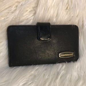 Liz Claiborne black leather wallet.